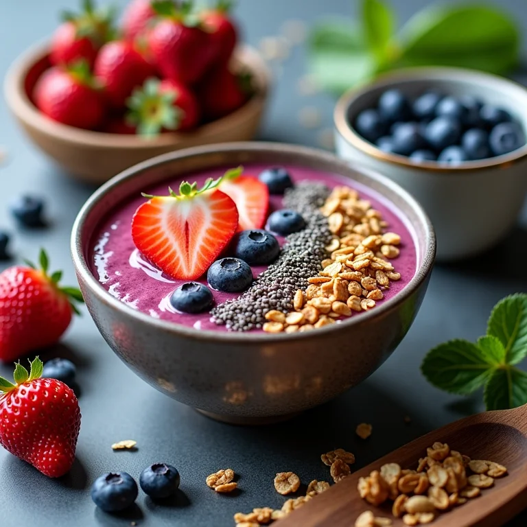 Acompanhamentos criativos para personalizar sua tigela de açaí.