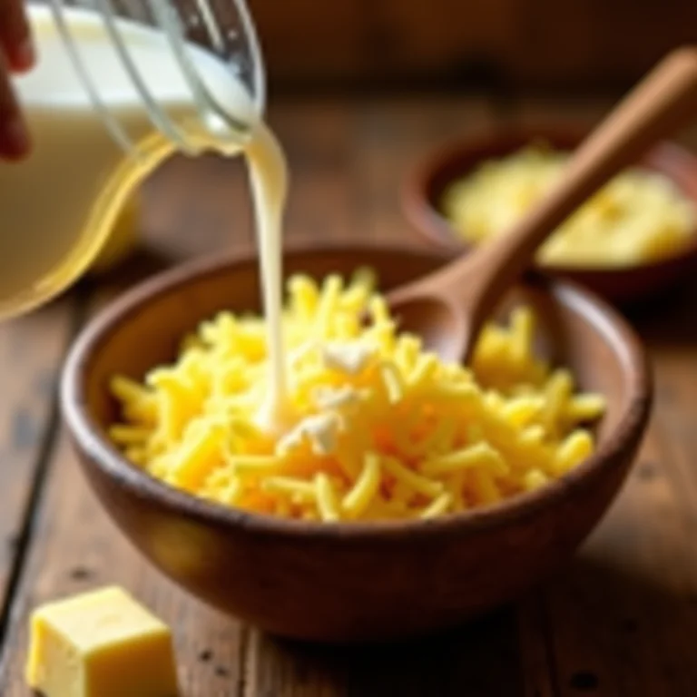 Adicionando leite e manteiga à massa da pamonha