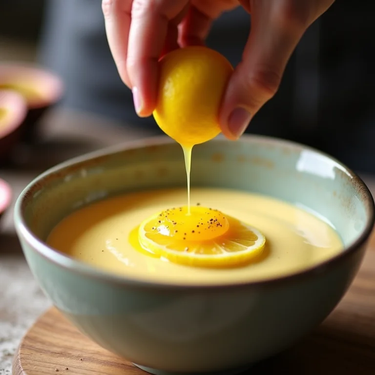 Adicionando limão para equilibrar o doce.