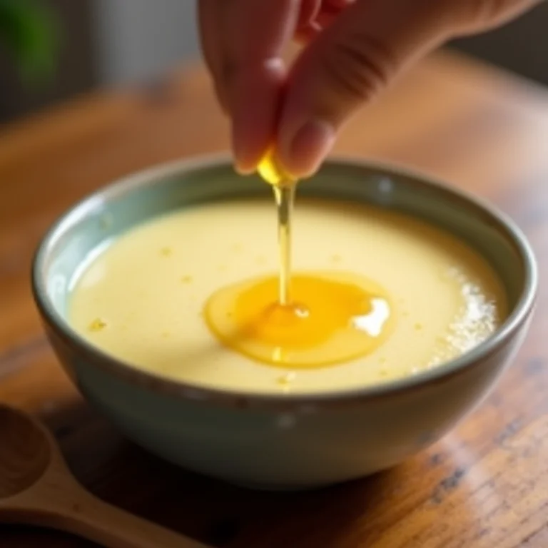 Adoçando o mousse de limão com moderação.
