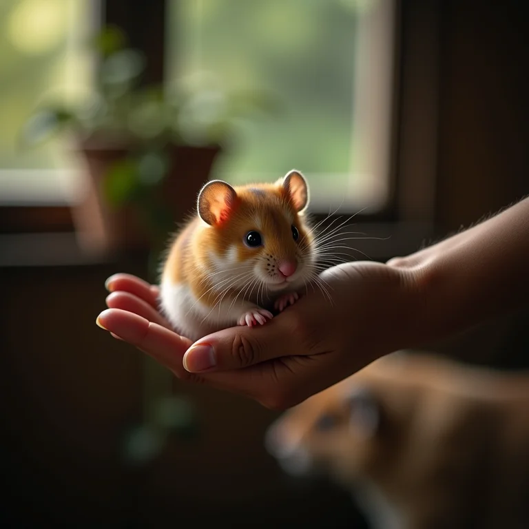 Adotando hamster de criador responsável