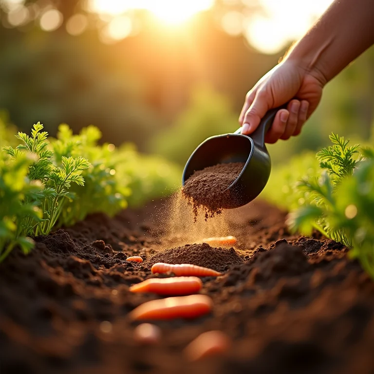 Adubação: o toque especial para suas cenouras.