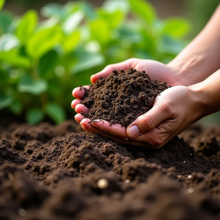 Adubação orgânica do solo para inhame e cará