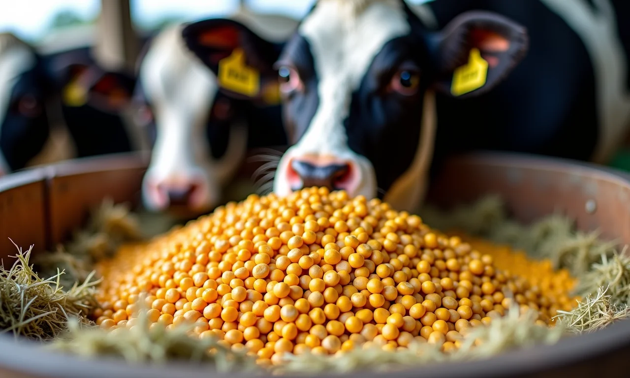 Alimentação balanceada para vacas holandesas.