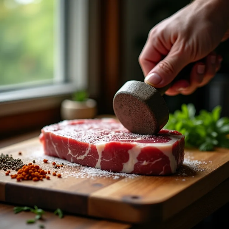 Amaciando a carne de porco