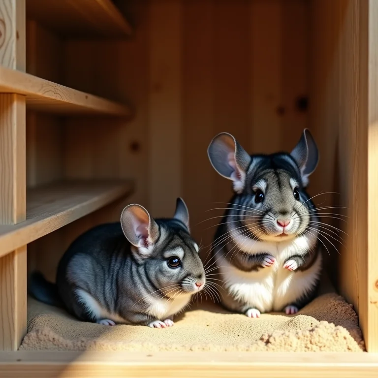 Ambiente ideal para chinchilas