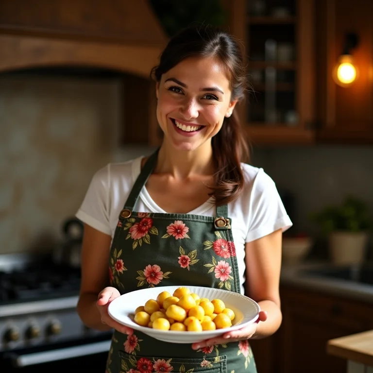 Anfitriã Mineira com Nhoque de Sêmola