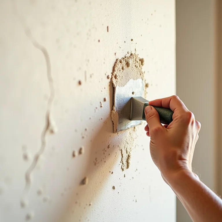 Aplicando textura rústica com massa corrida na parede