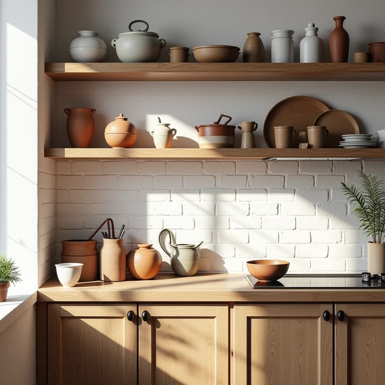 Armários e prateleiras de madeira de demolição