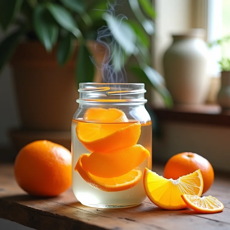 Aromatizador natural de casca de laranja.