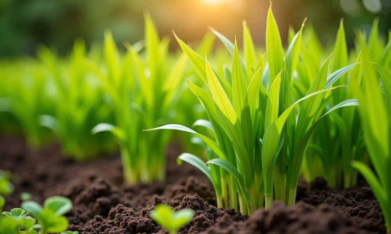 Aveia como cobertura de solo em horta vibrante.