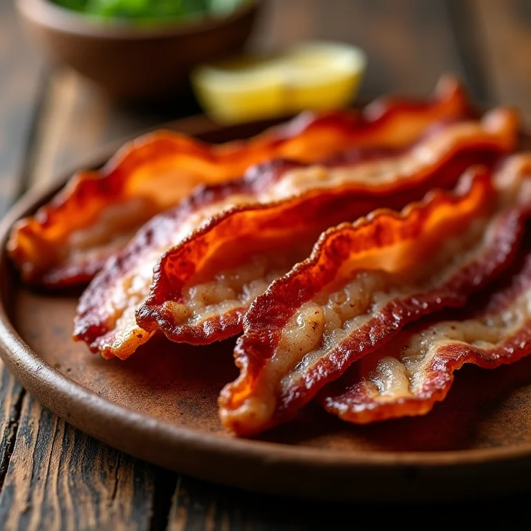 Bacon vegano crocante