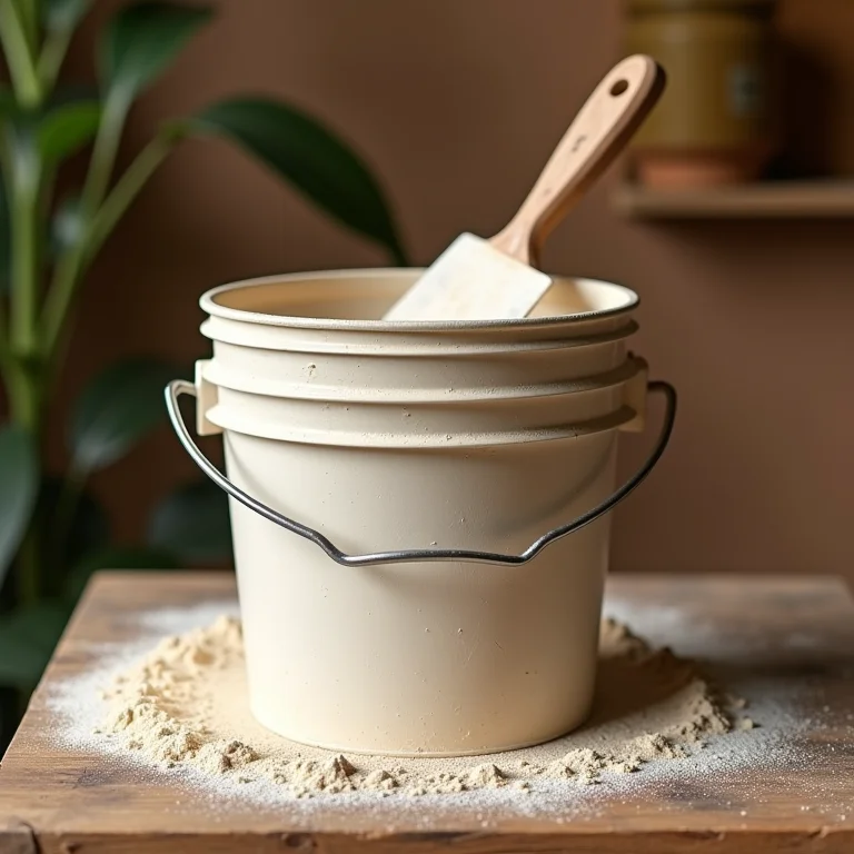 Balde de massa corrida da Suvinil para textura rústica