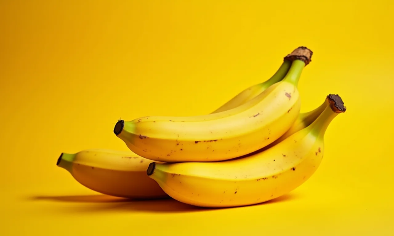 Bananas frescas e maduras para banana split.