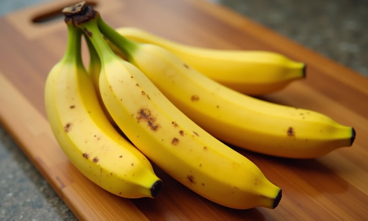 Bananas maduras, o ingrediente chave para um bolo de banana saboroso.