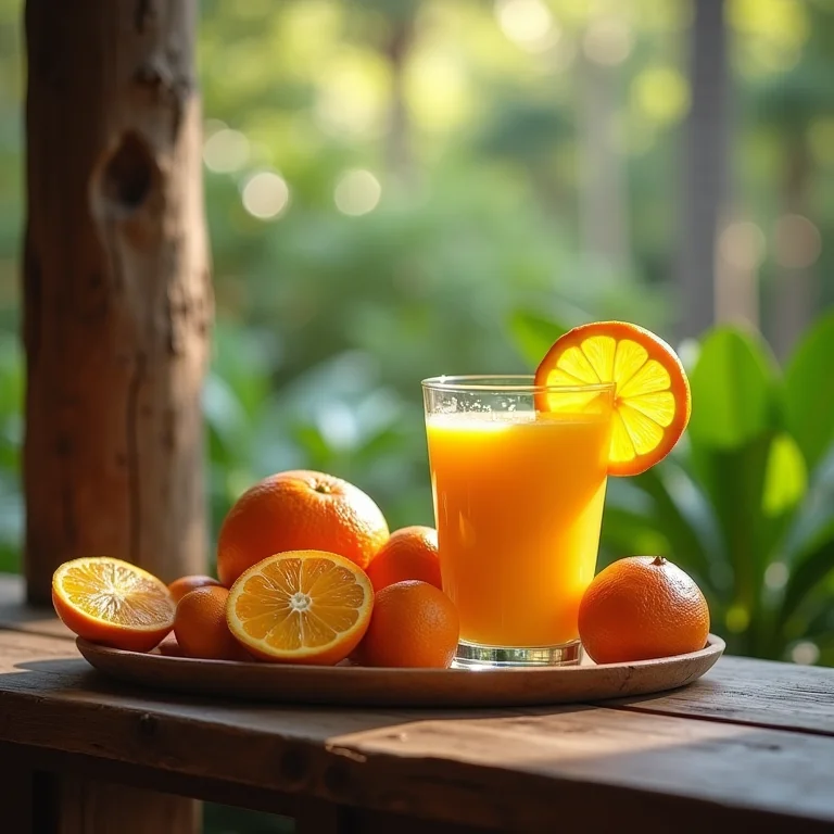 Benefícios do suco de pitanga e laranja