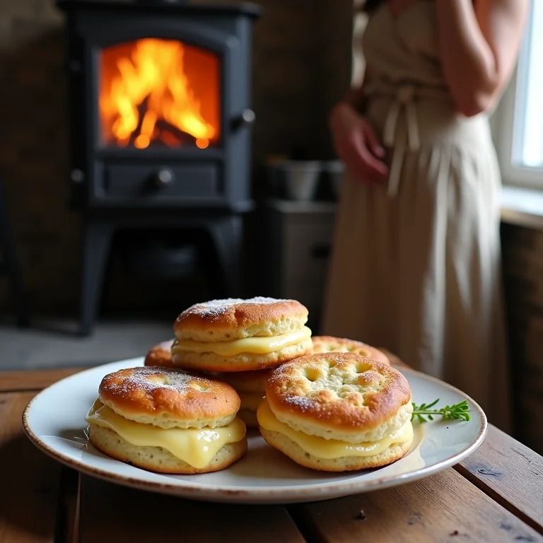 Biscoito de queijo da roça com anfitriã mineira