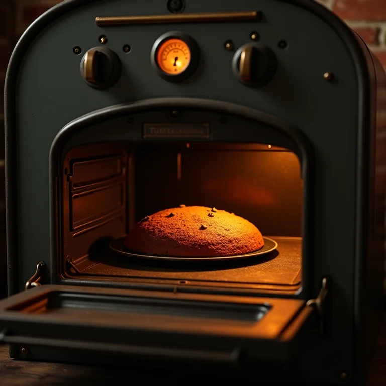 Bolo assando no forno à temperatura ideal