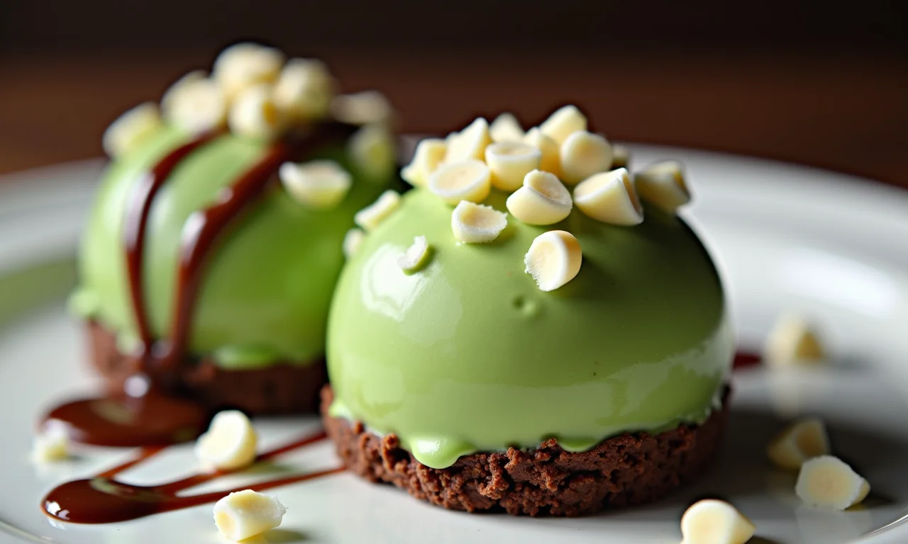Brigadeiro de milho verde com chocolate branco.