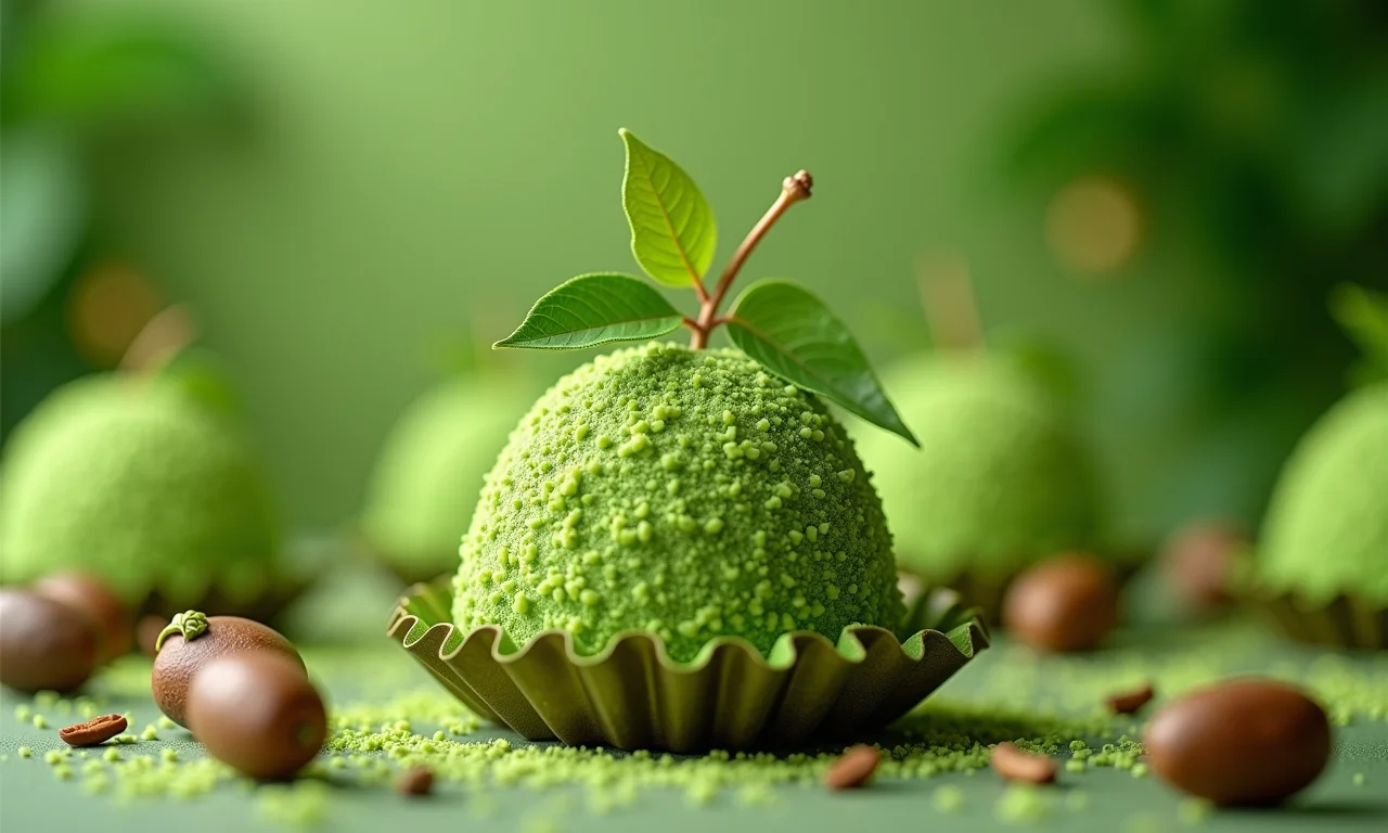 Brigadeiro de milho verde com paçoca.