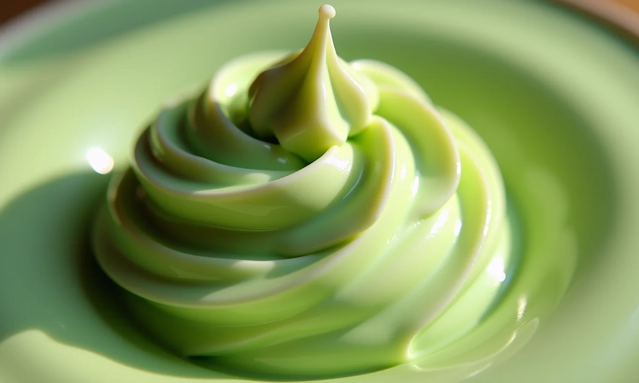 Brigadeiro de milho verde cremoso em close-up.