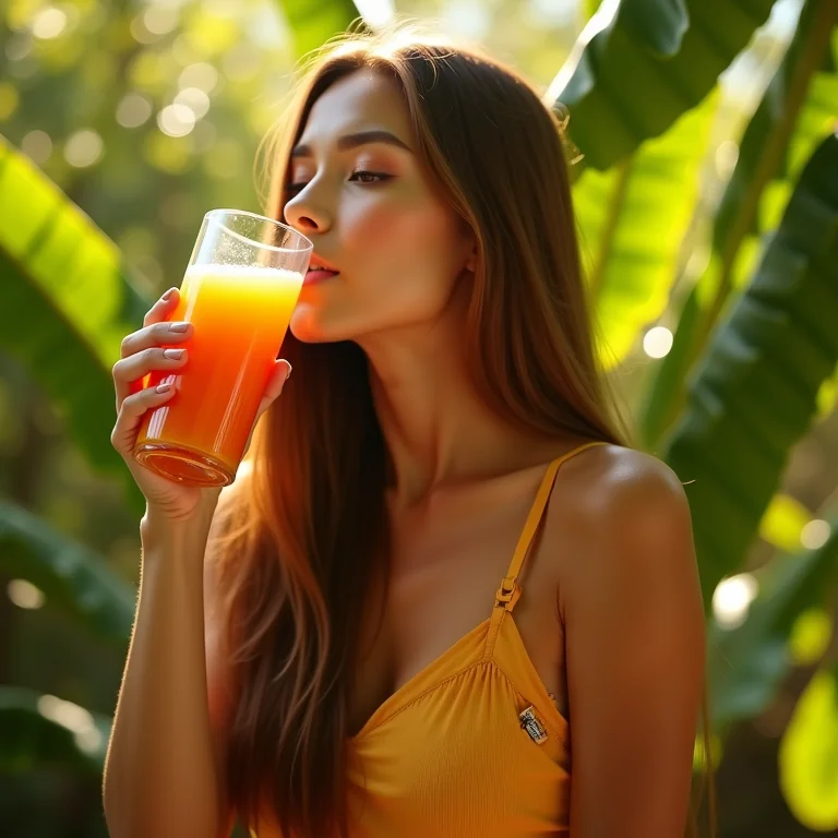 Cabelos fortes e brilhantes com pitanga