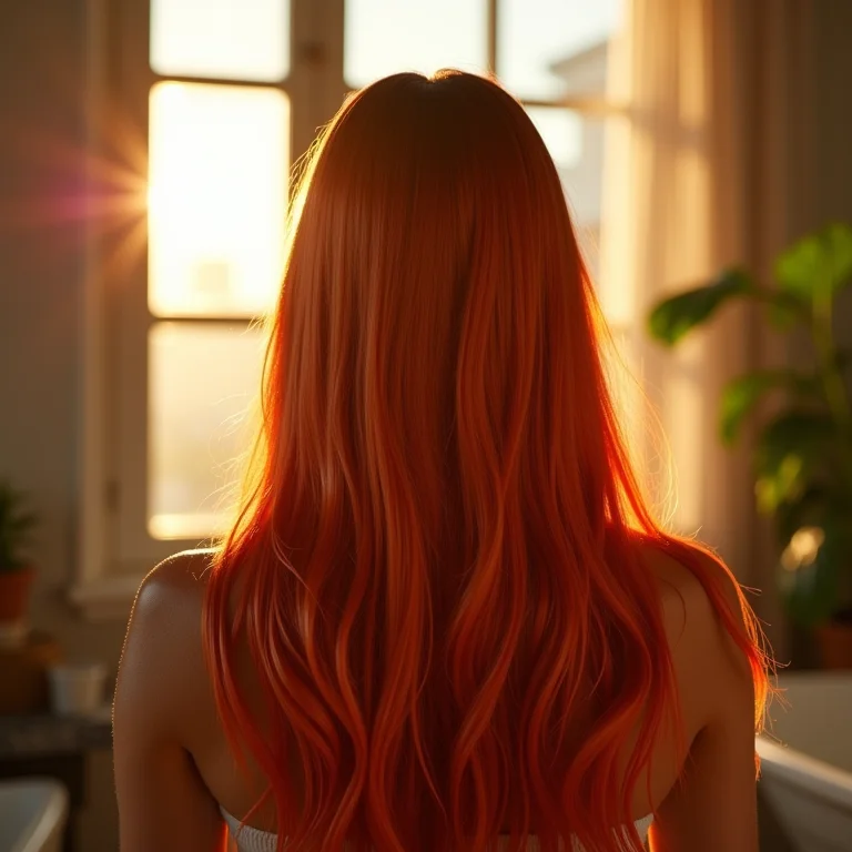 Cabelos fortes e brilhantes com suco de tomate.