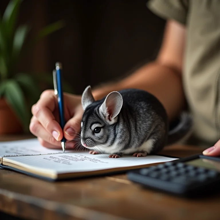 Cálculo do lucro potencial da criação de chinchilas.