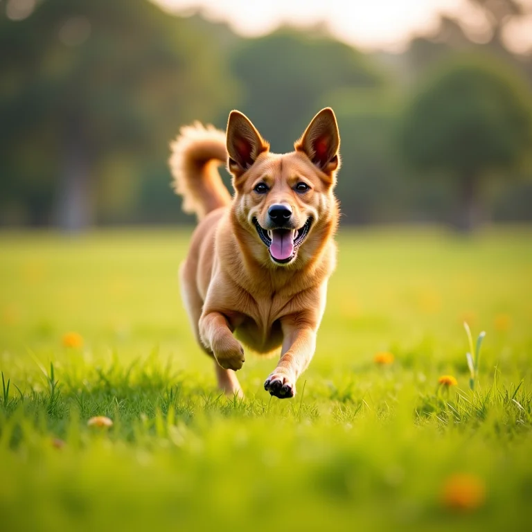 Cão de guarda feliz em sítio