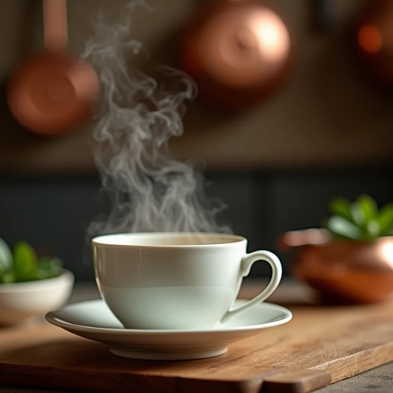 Chá de figo sendo servido para digestão.