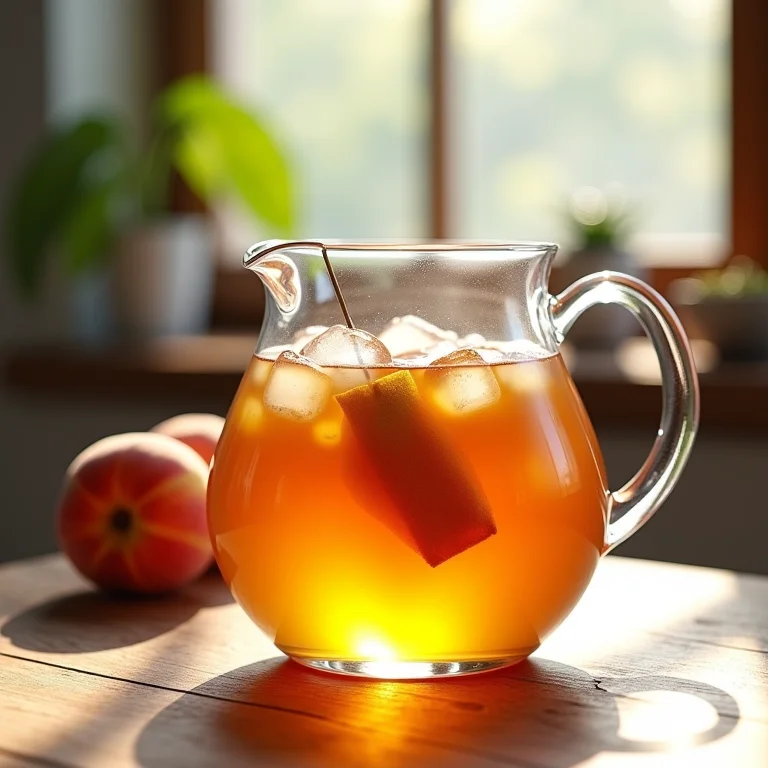 Chá gelado de pêssego com Twinings