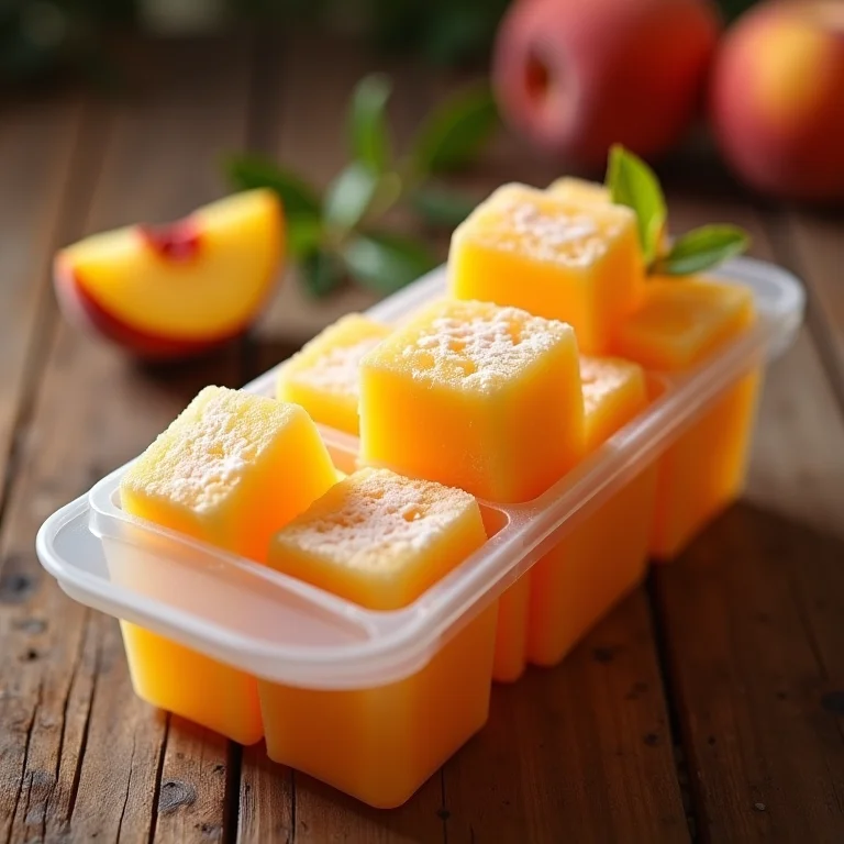 Chá gelado de pêssego congelado