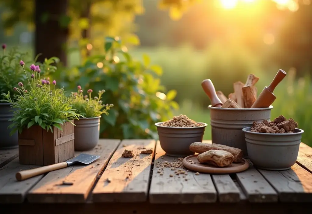 Cinzas de madeira para nutrir a horta