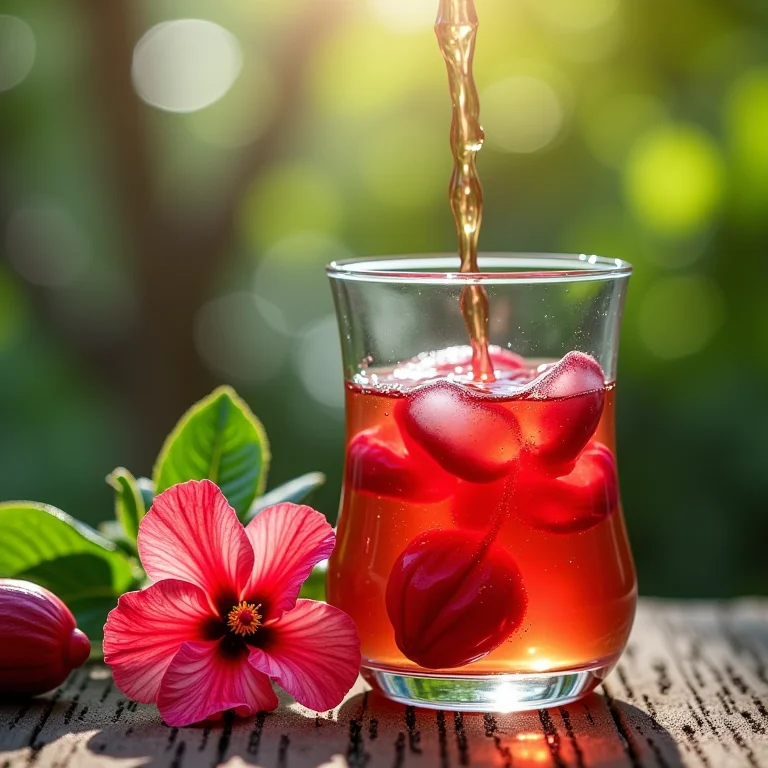 Como o chá de hibisco age no corpo