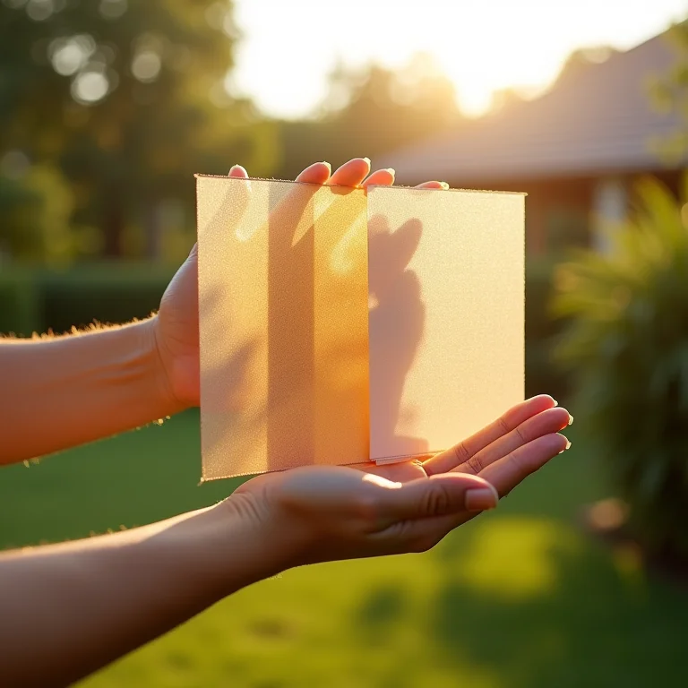 Comparando diferentes telas de sombreamento.