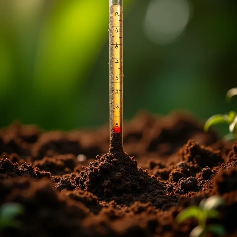 Controle do pH do solo com turfa