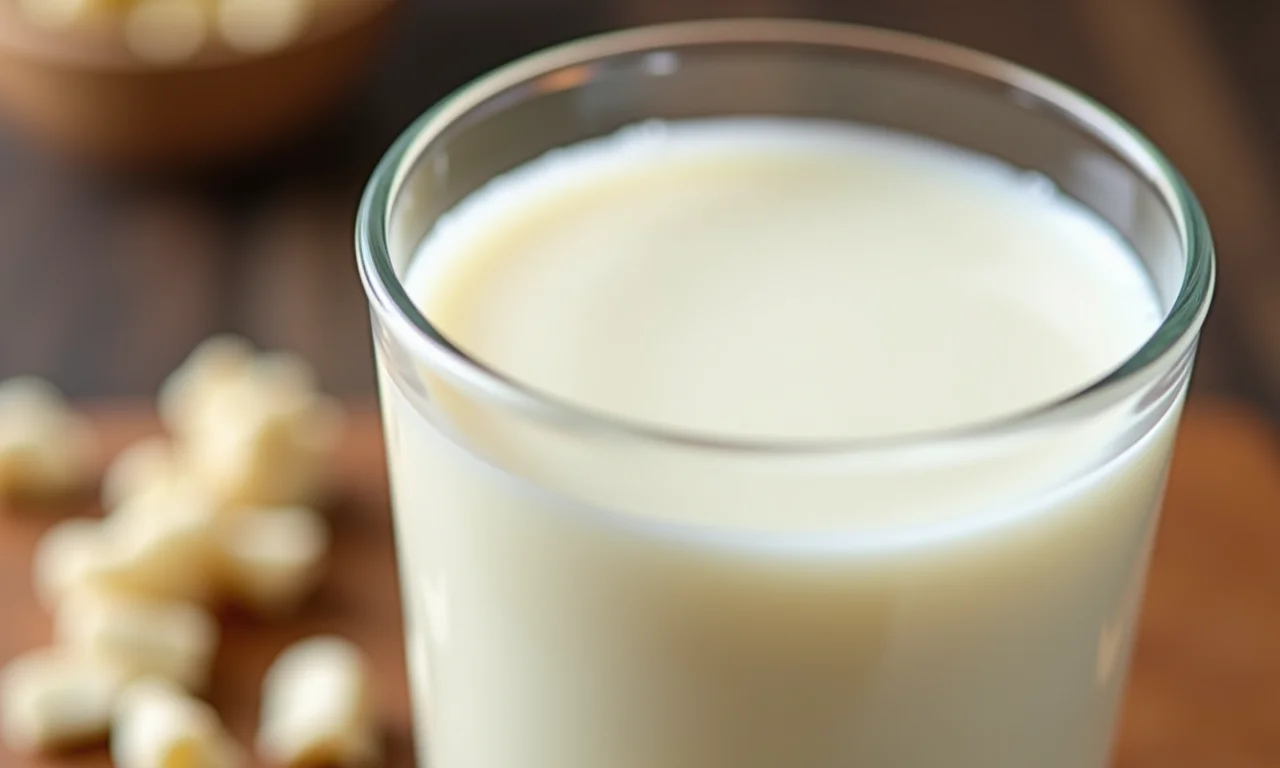 Copo de leite fresco de vaca holandesa.