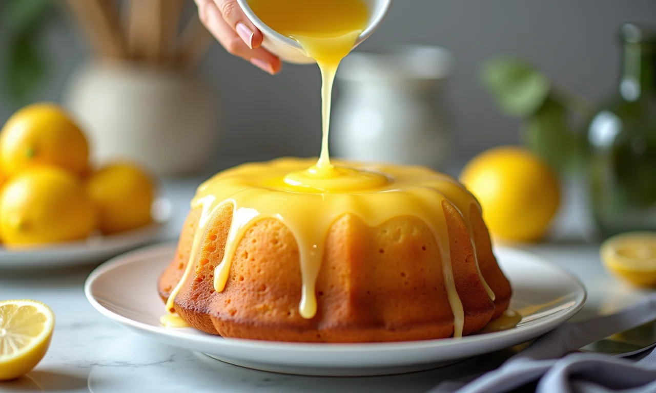 Corrigindo bolo de limão muito doce.