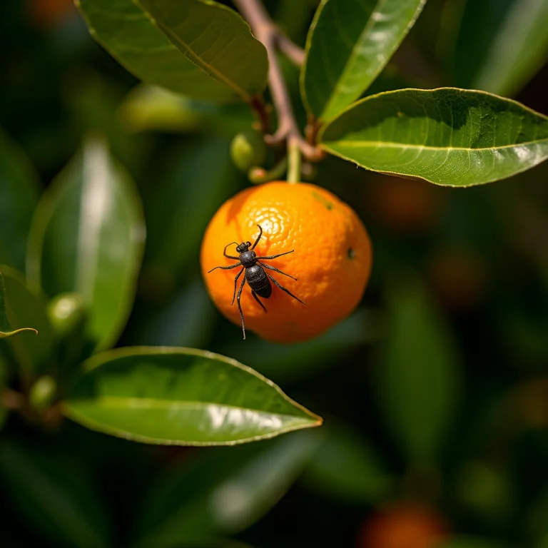 Cuidados com o pomar de tangerina ponkan.
