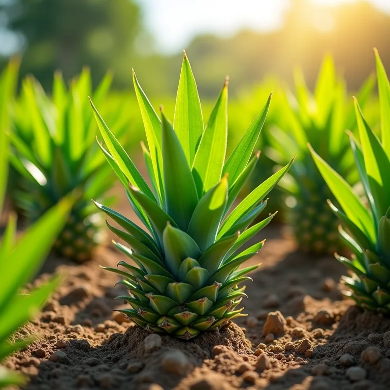 Cuidados essenciais com o abacaxi em crescimento.