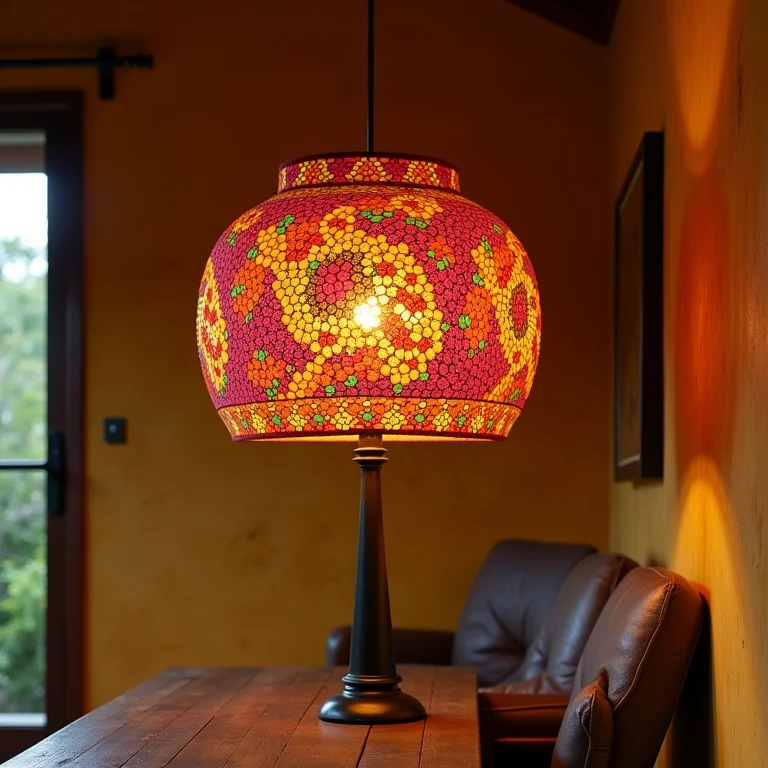 Cúpula com cor e textura inadequada em decoração rústica