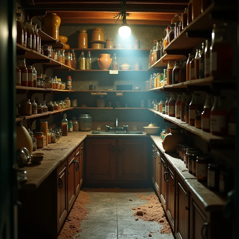 Despensa sem ventilação adequada.