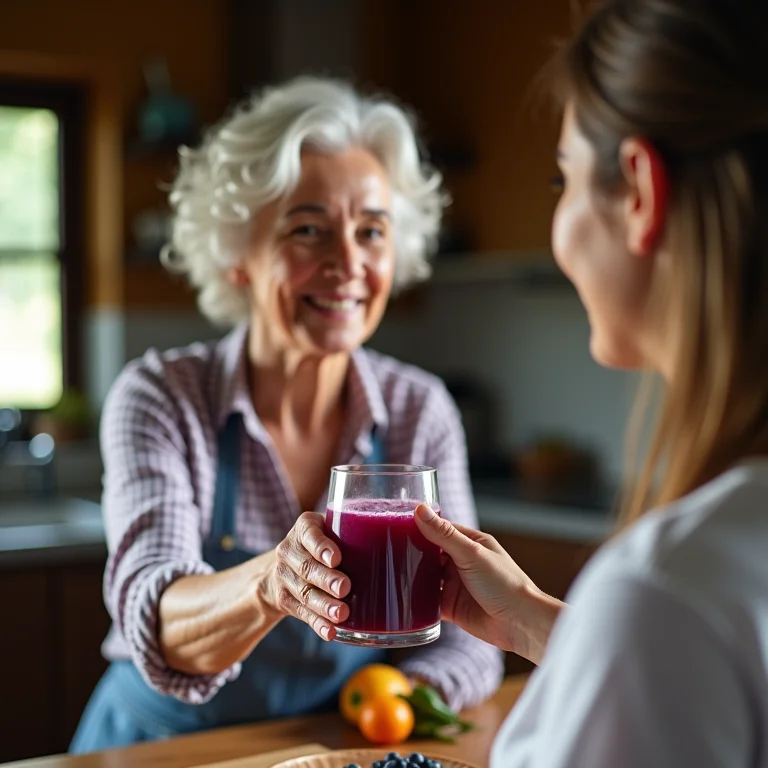 Dicas da vovó para um suco de mirtilo perfeito.