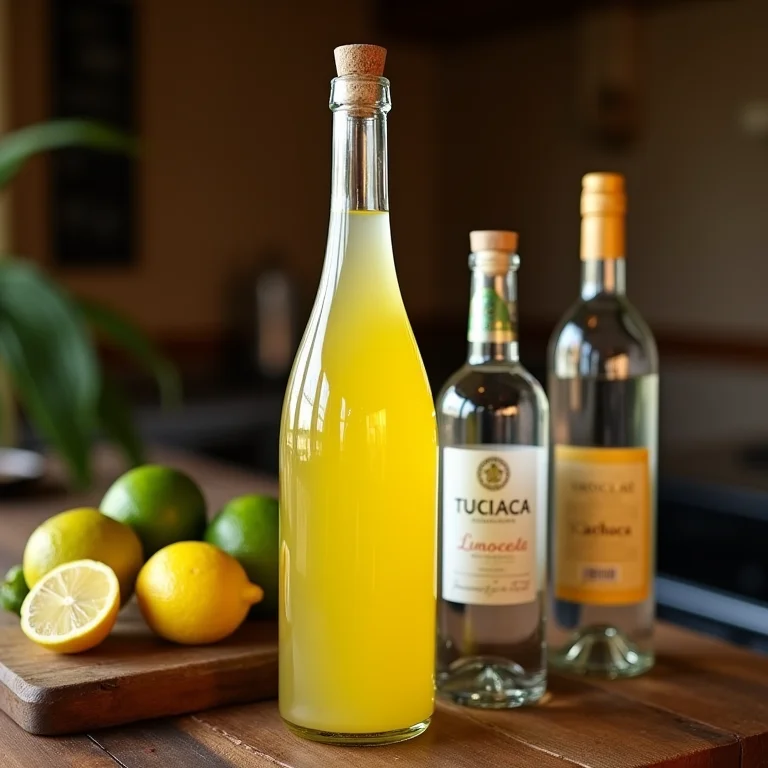 Diferentes tipos de álcool para usar no limoncello.