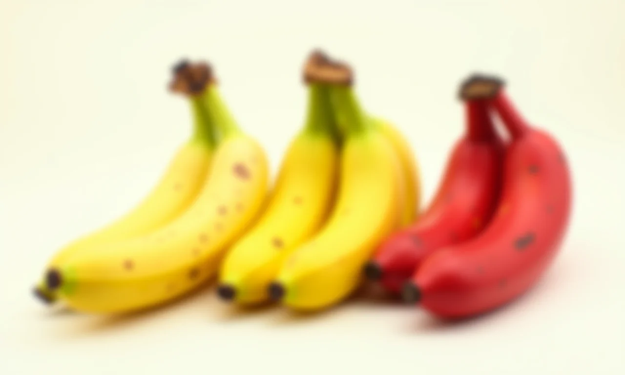 Diferentes tipos de banana.