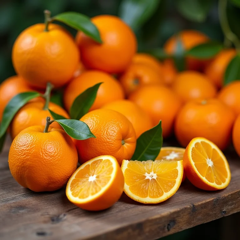Diferentes tipos de laranja para chá