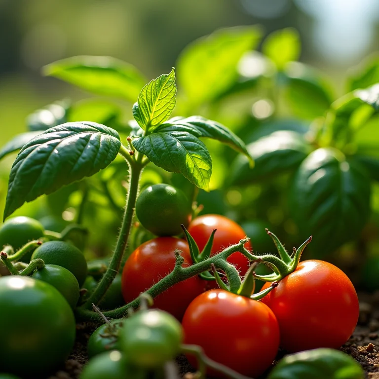 Diversas hortaliças que se beneficiam da poda.