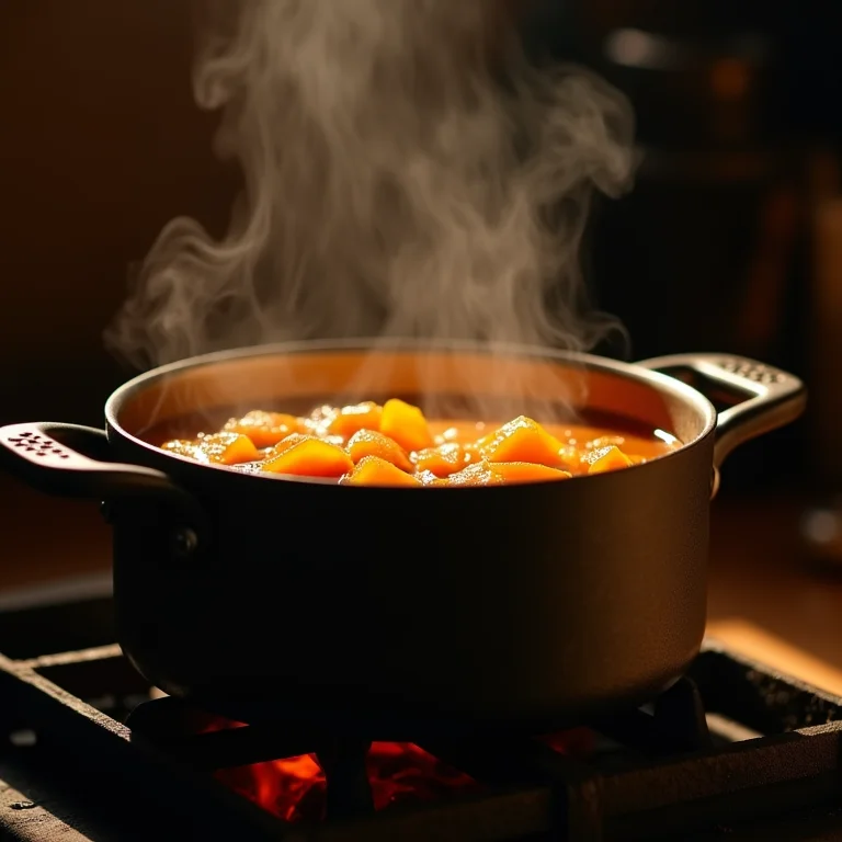 Doce de abóbora cremoso na panela de pressão