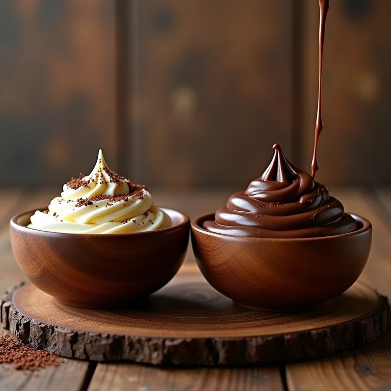 Doce de leite com chocolate feito com chocolate ao leite e chocolate amargo.