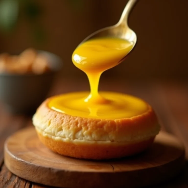 Doce de leite Viçosa sendo colocado no pão de queijo